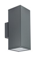 Außenlampe Anthrazit Up Down IP54 eckig 30cm
