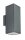 Lampe dextérieur Anthracite Up Down IP54 carrée 30cm