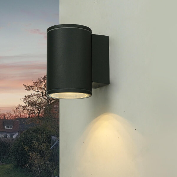Outdoor Wandleuchte Anthrazit IP54 Aluminium GU10