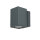 Luminaire extérieur anthracite aluminium carré IP54