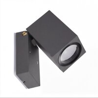Wandleuchte Anthrazit verstellbar IP44 Aluminium