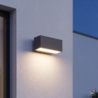 Up Down Applique murale anthracite IP54 L:22cm