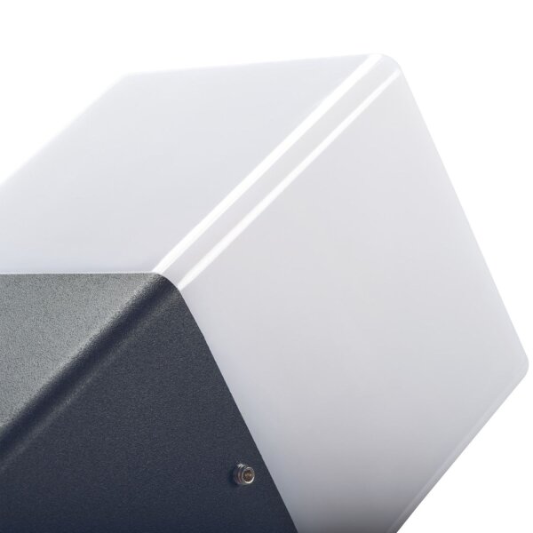 Lampe dextérieur Anthracite Blanc IP44 E27 faible éblouissement Maison