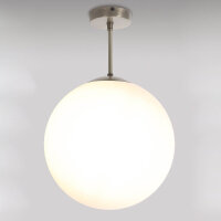 Lampe de plafond laiton verre Abat-jour sphérique...