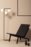 Moderne Stehlampe Metall Gold Glas 150 cm G9 3-flammig