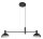 Suspension moderne noir blanc métal E14 jusquà 0,7 m