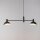 Suspension moderne noir blanc métal E14 jusquà 0,7 m