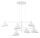 Suspension moderne Blanc Métal E14 L:90 cm Grand