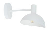 Petite applique blanche Métal Liseuse E14 L:18 cm
