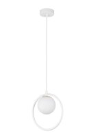 Design Pendelleuchte Glas Metall Weiß bis 0,9 m G9