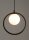 Blendarme Lampe à suspendre Noir Métal Boule Ø12 cm G9