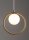 Lampe à suspendre Métal Or Verre Boule Ø12 cm G9 Moderne
