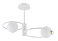 Plafonnier blanc Moderne Abat-jour sphérique Verre...