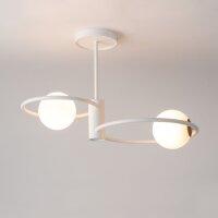 Plafonnier blanc Moderne Abat-jour sphérique Verre...