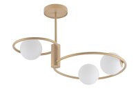 Plafonnier design verre métal décoratif G9...
