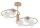 Gem&uuml;tliche Deckenlampe Glas Kugel Metall L:70 cm G9