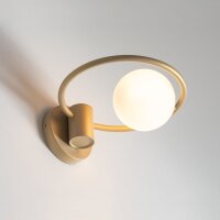 Applique murale moderne or verre sphère L:25 cm G9...