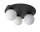 Schwarze Deckenlampe Modern Metall Glas G9 gem&uuml;tlich