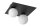 Plafonnier noir verre m&eacute;tal 2flmg G9 cosy