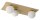 L&auml;ngliche Deckenleuchte Gold Glas Metall 62 cm 3-flmg