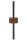 Applique murale moderne bois noir métal G9 H:50 cm