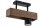 Plafonnier moderne m&eacute;tal bois GU10 L:27 cm confortable