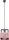 Lampe &agrave; suspendre bois m&eacute;tal noir anguleux L:16 cm petit