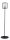 Gro&szlig;e Stehlampe Schwarz Metall 161 cm E27 stylisch