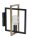 Metall Wandleuchte Schwarz Gold Modern E27 T:28 cm
