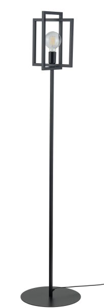 Schwarze Stehleuchte Metall Lesen 161 cm E27 dekorativ