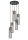 Lampe à suspendre noire or métal grille GU10 décorative