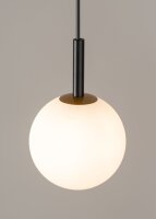 Boule Lampe à suspendre Noir Blanc Métal...