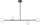 Lange Deckenlampe Glas Metall G9 104 cm wohnlich