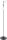 Schwarze Stehlampe Metall Glas gro&szlig; 160 cm 3-flammig G9