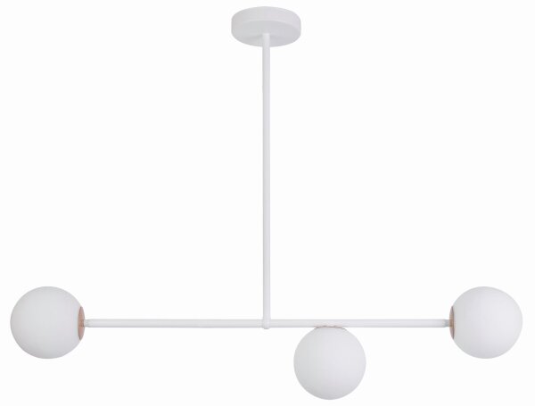 Kugel Deckenleuchte Metall Glas blendarm G9 3-flammig