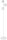 Stehlampe 3-flammig Metall Wei&szlig; Kugel Lesen G9 160 cm