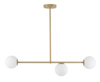 Deckenleuchte Gold Glas Metall G9 L:86 cm blendarm
