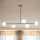 Gold Deckenlampe Metall Glas satiniert G9 5-flammig