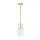 Gold Deckenlampe Metall Glas satiniert G9 5-flammig