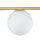 Gold Deckenlampe Metall Glas satiniert G9 5-flammig
