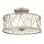 Noble plafonnier RYAN feuille dargent &Oslash;51cm Lampe