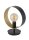 Tischlampe Metall Schwarz Gold Ring 32 cm E27 dekorativ
