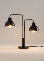 Lampe de table Lire en métal E27 2 flammes 48 cm...
