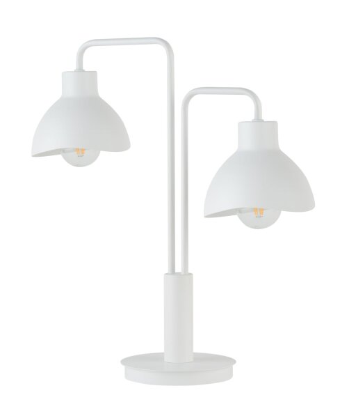 Petite lampe de table Blanc Métal E27 48 cm Moderne