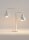 Petite lampe de table Blanc Métal E27 48 cm Moderne