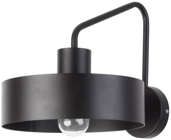 Metall Wandlampe Retro Design in Schwarz E27 B:25 cm