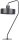 Grande lampe de chevet Noir M&eacute;tal R&eacute;tro 61,5 cm