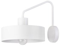 Applique r&eacute;tro Blanc M&eacute;tal Abat-jour...