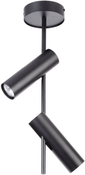 Deckenstrahler GU10 Schwarz Metall flexibel H:55 cm