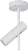 Weißer Deckenstrahler Metall GU10 H:55 cm beweglich
